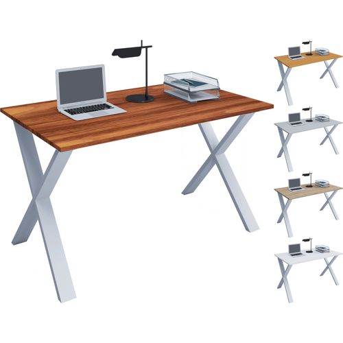 Vcm Bureau En Bois Table D'ordinateur Table De Travail Meubles De Bureau Lona X Blanc Bureau En Bois Table D'ordinateur Table De Travail Meubles De Bureau Lona X Blanc