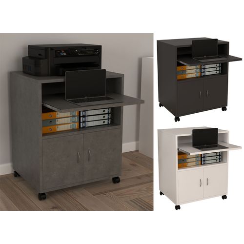 Vcm Caisson Roulant Caisson D'appoint Caisson De Bureau Roulettes Tiroir  Clavier Milasi Caisson Roulant Caisson D'appoint Caisson De Bureau Roulettes Tiroir  Clavier Milasi