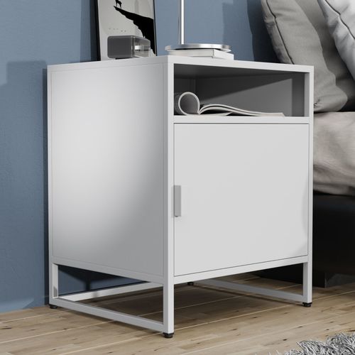 Vcm Mtal, Table De Nuit, Table D'appoint, Porte Battante, Console, Table De Nuit, Flokas
