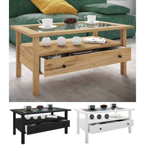 Vcm Table D'appoint En Bois Table Basse Table De Salon Tiroir Lingis L