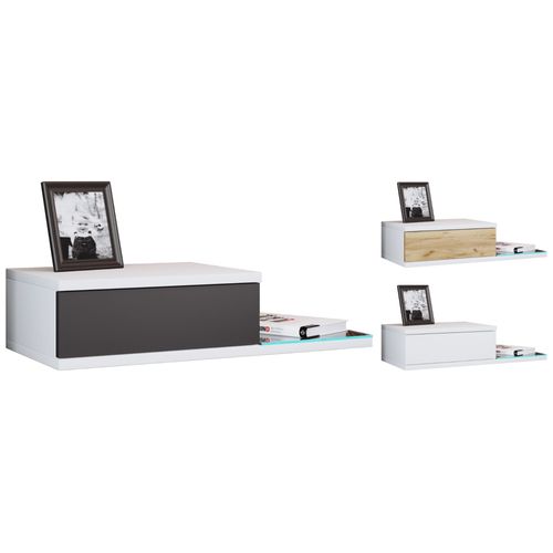 Vcm Tiroir Mural En Bois Table De Chevet Murale Tiroir Console Table De Chevet Konsila L