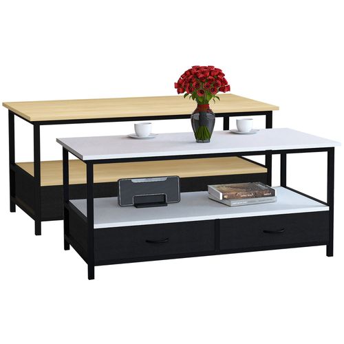 Vcm Vcm, Bois, Table De Salon, Table Basse, Table De Salon, Table D'appoint, Desserte, Flonila