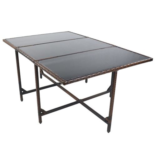 Vcm Vcm Rotin Table De Balcon Table De Jardin Camping 170x110 Raloso Vcm Rotin Table De Balcon Table De Jardin Camping 170x110 Raloso