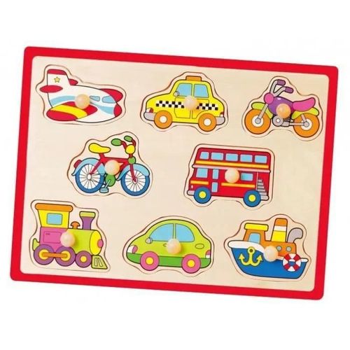 vhicules puzzle en bois 8 pices