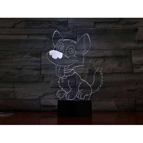 Veilleuse 3d En Acrylique Pour Enfants, Base Bluetooth, Lumire De Nuit Pour Bb, Mignon, Chambre De Chien, Atmosphre, Lampe De Table, Interrupteur Tactile, Cadeau D'anniversaire