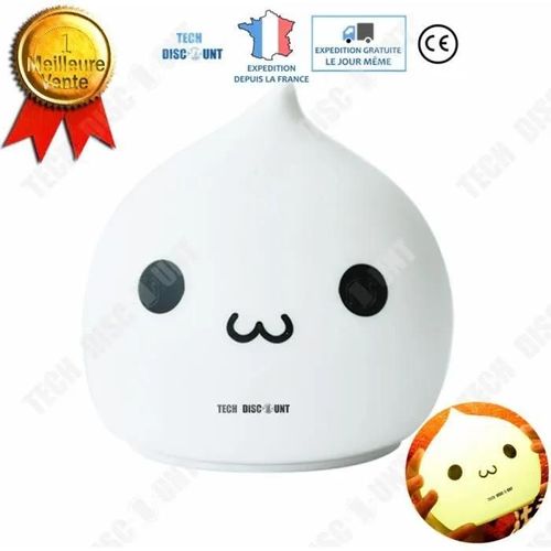 Veilleuse Colore En Silicone Led/ Forme Goutte D'eau/ Avec Tlcommande/ Couleur Changeante