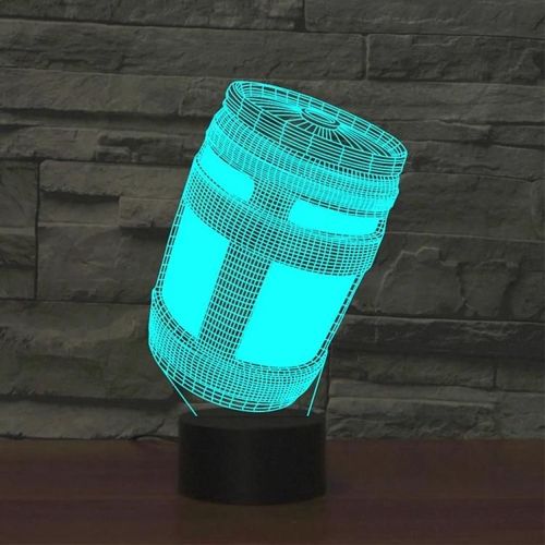 Veilleuse Led 3d-Base Noire,Tlcommande 16 Couleurs,Design Tonneau De Vin