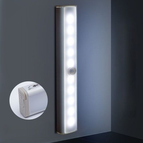 Veilleuse Led  Infrarouge Avec Capteur De Mouvement, Induction Du Corps Humain, Pour Placard, Garde-Robe, Chambre  Coucher