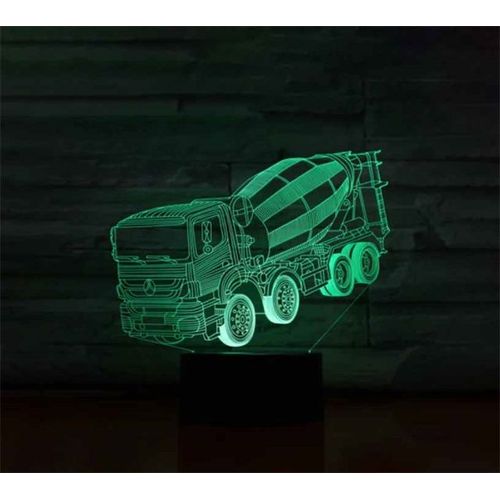 Veilleuse Led Tactile Eb3d,Lampe De Table,Voiture,Camion,Tracteur,Cadeau De Dcoration De Chambre De Bb,Nol,Anniversaire - Type Bleu Profond-Crack Base Remote