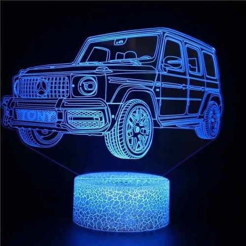 Veilleuse Led Tactile Eb3d,Lampe De Table,Voiture,Camion,Tracteur,Cadeau De Dcoration De Chambre De Bb,Nol,Anniversaire - Type Changeant-Black Base Remote