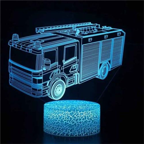 Veilleuse Led Tactile Eb3d,Lampe De Table,Voiture,Camion,Tracteur,Cadeau De Dcoration De Chambre De Bb,Nol,Anniversaire - Type Vert Fonc-Black Base Remote