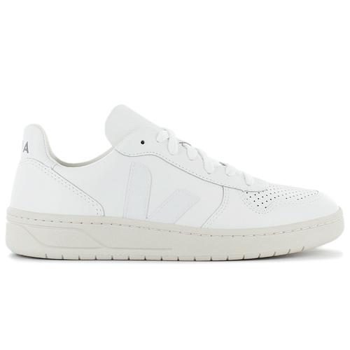 Veja V-10 Leather - Femmes Baskets Sneakers Chaussures Cuir Blanc Vx021270a - 39