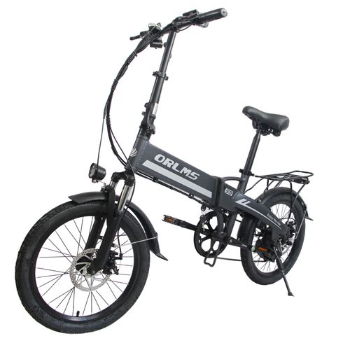 Vlo lectrique Pliable Orlms S9 750w 48v13ah Vitesse Maximale 35km/H Pneu 20'' *1.95 Endurance 40-80km Vtt/ Ville Ebike - Gris