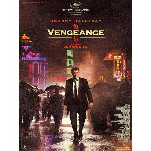 Vengeance -Vritable Affiche De Cinma Plie - Format 40x60 Cm - De Johnny To Avec Johnny Hallyday, Sylvie Testud, Simon Yam, Anthony Wong Chau-Sang, Ka Tung Lam, Suet Lam, Maggie Siu - 2009