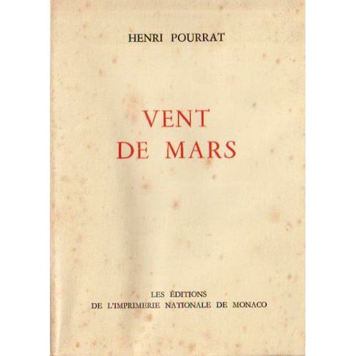 Vent De Mars   de HENRI POURRAT 