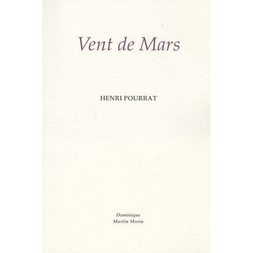 Vent De Mars   de Pourrat Henri  Format Beau livre 