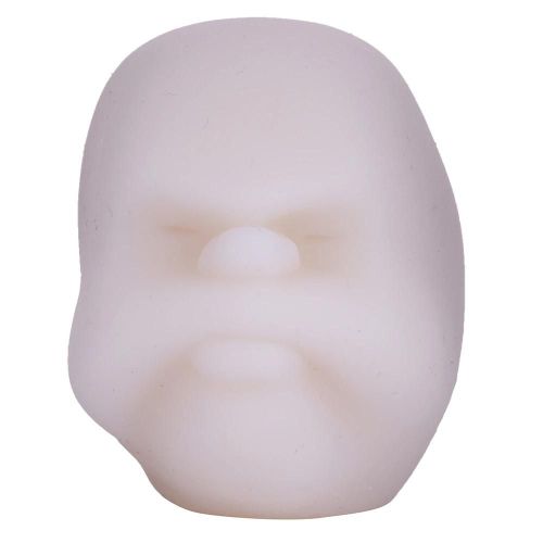 Vent Human Face Ball Anti Anxit Stress Relief Ball Caomaru Fun Toy Blanc