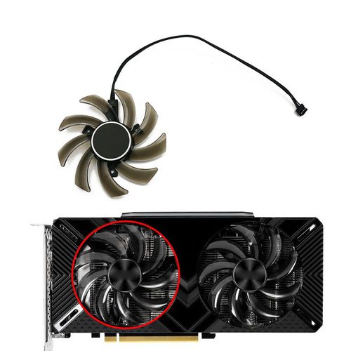 Ventilateur de carte de fouille pour PNY Palit RTX 1660 SUPoll2060 Gamingpro Tourists,refroidisseur GPU,rapports de revenu 85mm,S2U,4 broches,GTX 2070,1660Ti,RTX2060,GTX1660 - Type A-Fan