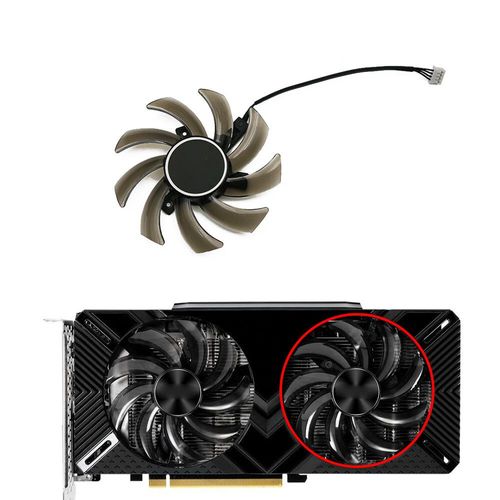 Ventilateur de carte de fouille pour PNY Palit RTX 1660 SUPoll2060 Gamingpro Tourists,refroidisseur GPU,rapports de revenu 85mm,S2U,4 broches,GTX 2070,1660Ti,RTX2060,GTX1660 - Type B-Fan