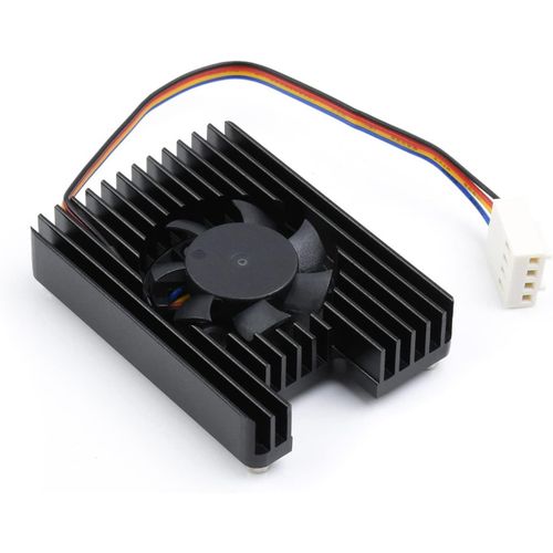 Ventilateur de Refroidissement pour Raspberry Pi Compute Module 4 CM4, Dissipateur Thermique Tout-en-Un, Vitesse PWM Rglable, 800010% RPM, Faible Bruit, avec Bandes Thermiques