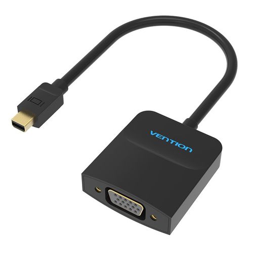 Vention Convertisseur Thunderbolt vers VGA Adaptateur Mini Displayport vers VGA Cble Displayport vers VGA pour Apple Macbook Air Pro iMac Mac, Noir