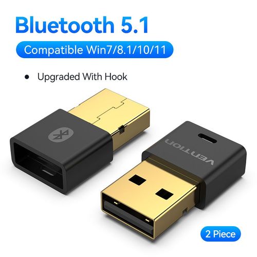 Vention USB Bluetooth adaptateur 5.3 5.4 Dongle pour PC haut-parleur sans fil souris clavier musique Audio rcepteur metteur Bluetooth - Type [Bluetooth v5.1]-2pcs