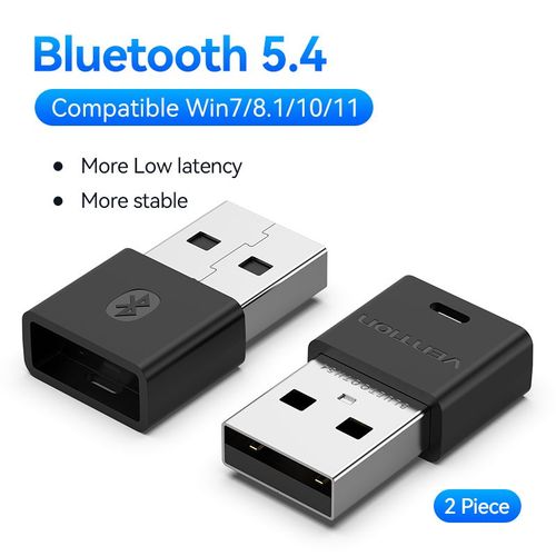 Vention USB Bluetooth adaptateur 5.3 5.4 Dongle pour PC haut-parleur sans fil souris clavier musique Audio rcepteur metteur Bluetooth - Type [Bluetooth v5.4]-2pcs