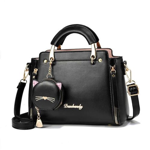 Vento Marea-Sac  Main En Cuir Pu Pour Femme,Fourre-Tout Chat Mignon,Sac  Main Pour Femme,Sac  Main Ouvert,Blanc Doux,Ct,Design D't,2023