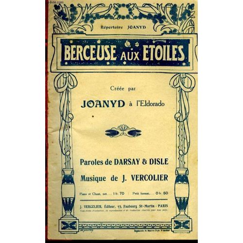 Berceuse Aux Etoiles   de VERCOLIER J.