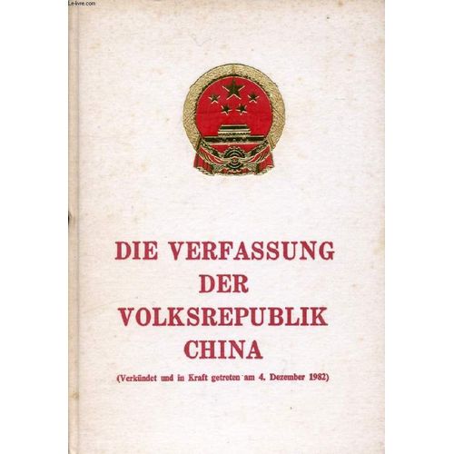 Verfassung Der Volksrepublik China - livre langue etrangere | Rakuten
