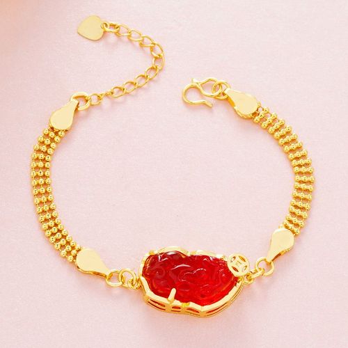 Vritables Perles De Pierre D'obsidienne Noire Pour Hommes Et Femmes, Bracelet De Richesse De Bouddha, Bracelets Feng Shui, Document En Or 24 Carats, Bijoux  Porte De Main, 2020