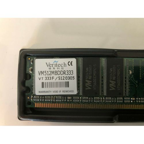 Veritech VM 512MB DDR 333 VT333F/5120305 Memory RAM -PC