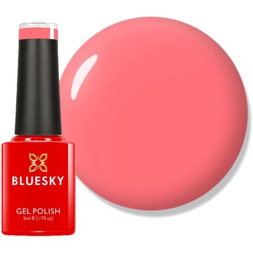 Vernis  Ongles Gel Bluesky, Corail Non Rose - A074, Brillant, Durable, Rsistant Aux Puces, 5 Ml (Ncessite Du Schage Sous Lampe Led Uv)