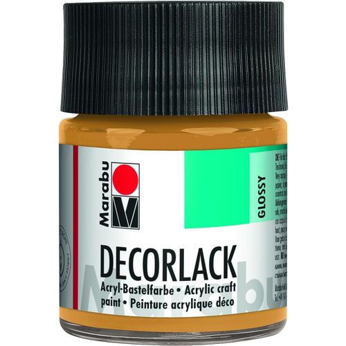 Vernis Dcoratif Acrylique Mtallis Dor 784, 50 Ml, Vernis Acrylique Brillant  Base D'eau, Rsistant Aux Intempries,  La Salive, Pour La Peinture, Le Pochoir Et La Technique