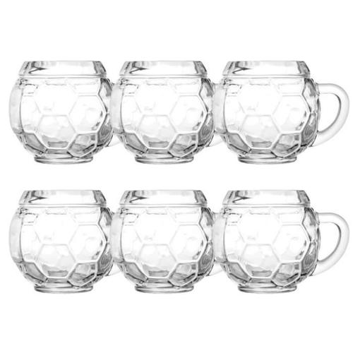 Verre  Bire Jeu De 6 Verres  Bire Football Canette De Bire 0,3 Litres