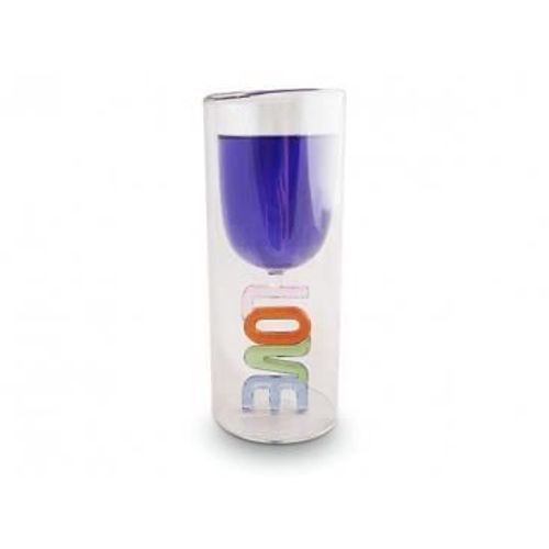 Verre  Pied Design Dot D?Une Double Paroi Love Shooter Insolite Recipient Fete.