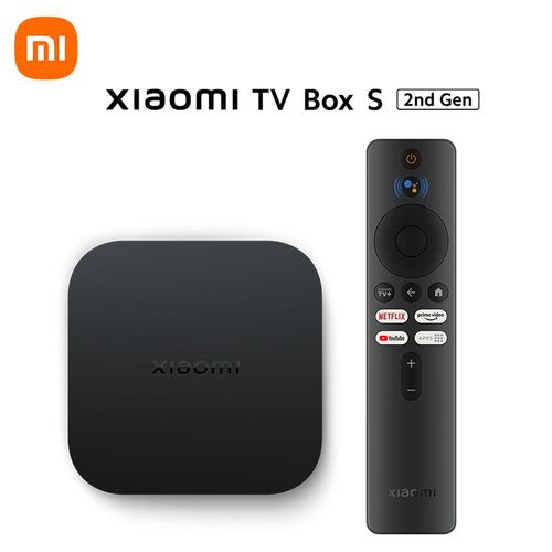 Version mondiale Xiaomi Mi TV Box S 2e gnration 4K processeur Quad-core Ultra-HD Dolby Vision HDR10 + Google Assistant Smart TV Mi Box - Type Global Version