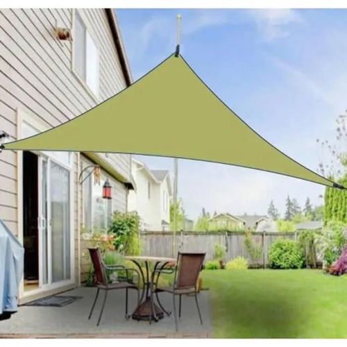 Vert - 4*4*4m Auvent Triangulaire Voile Pare-Soleil Pour L\'extrieur - Voile Toile D\'ombrage Pour Extrieur, Auvent Simple