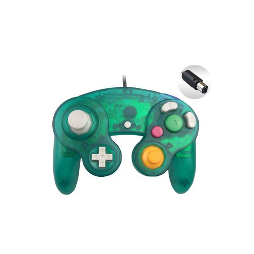 Vert Fonc - Manette De Jeu Filaire De Couleur Transparente Avec Point Unique Pour Pc De Cube Dlibrment Pour Manette De N-G-C