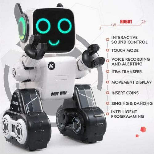 Vert - Robot tlcommand Intelligent RC 2.4G, capteur tactile, commande vocale, chant et danse, pices de monnaie, jouets