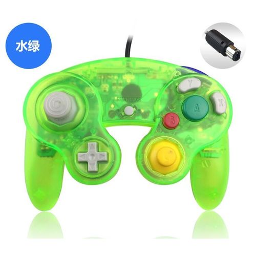 Vert Transparent 2 - Couleur Transparente Pour N-G-C Gamepad Un Bouton Filaire Contrleur De Jeu Joystick Pour G-Amec-Ube Pour G-C
