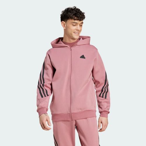 Veste  Capuche Entirement Zippe 3 Bandes Future Icons Adidas - Preloved Crimson - S
