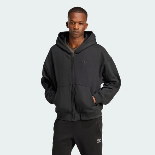 Veste  Capuche Entirement Zippe Premium Essentials Adidas - Black - L