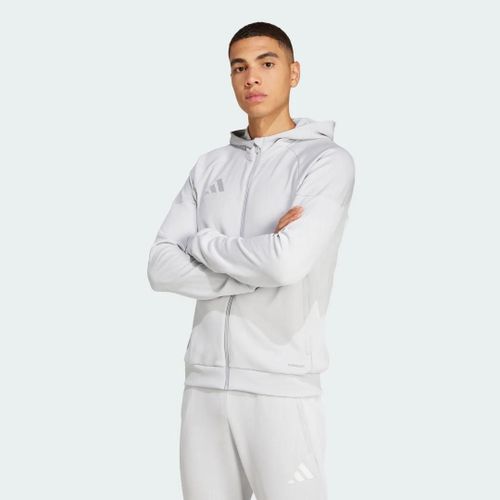 Veste  Capuche Entirement Zippe Tiro 25 Adidas - Team Light Grey - M