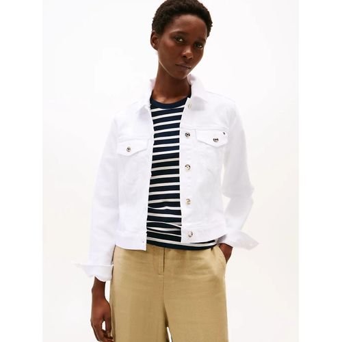 Veste Blanche Ajuste En Denim Dnm Slim Jacket White/Optic White - 34