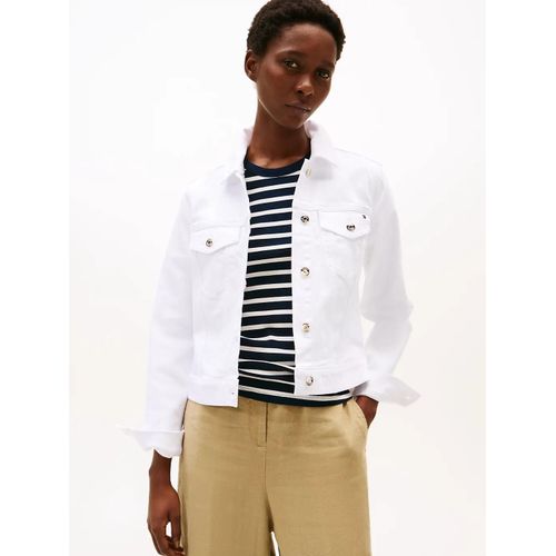 Veste Blanche Ajuste En Denim Dnm Slim Jacket White/Optic White - 46
