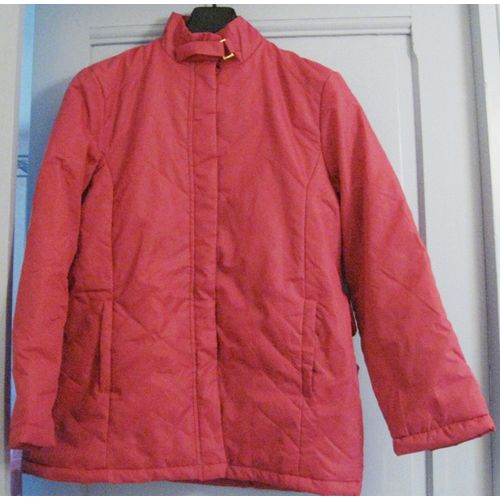 Veste/Blouson Ultra Lgre Double - Rose Fuschia - La Redoute - Taille 42/44 - 100% Polyester- Fermeture Par Pressions- Patte De Fermeture Au Col - Ceinture Cordelire Amovible- Jamais Porte