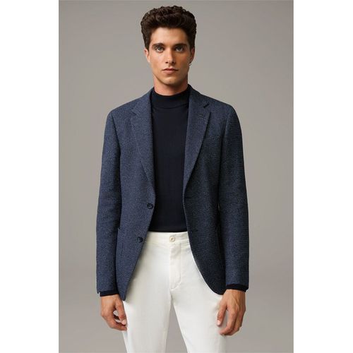 Veste De Costume En Coton Mlang Flex Cross Arndt, Bleu Fonc Structur