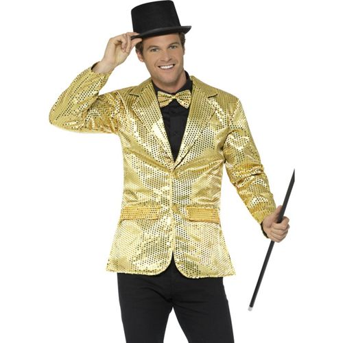 Veste Disco Or  Sequins Luxe Homme Xl