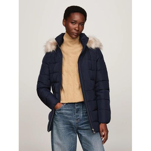 Veste En Duvet  Capuche Avec Fausse Fourrure Heritage Down Tyra Jkt With Fur/Navy Blue - Xl